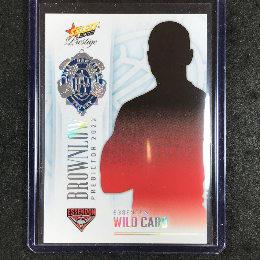 2022 Select AFL Prestige ESSENDON WILDCARD Brownlow Predictor Platinum 24/60