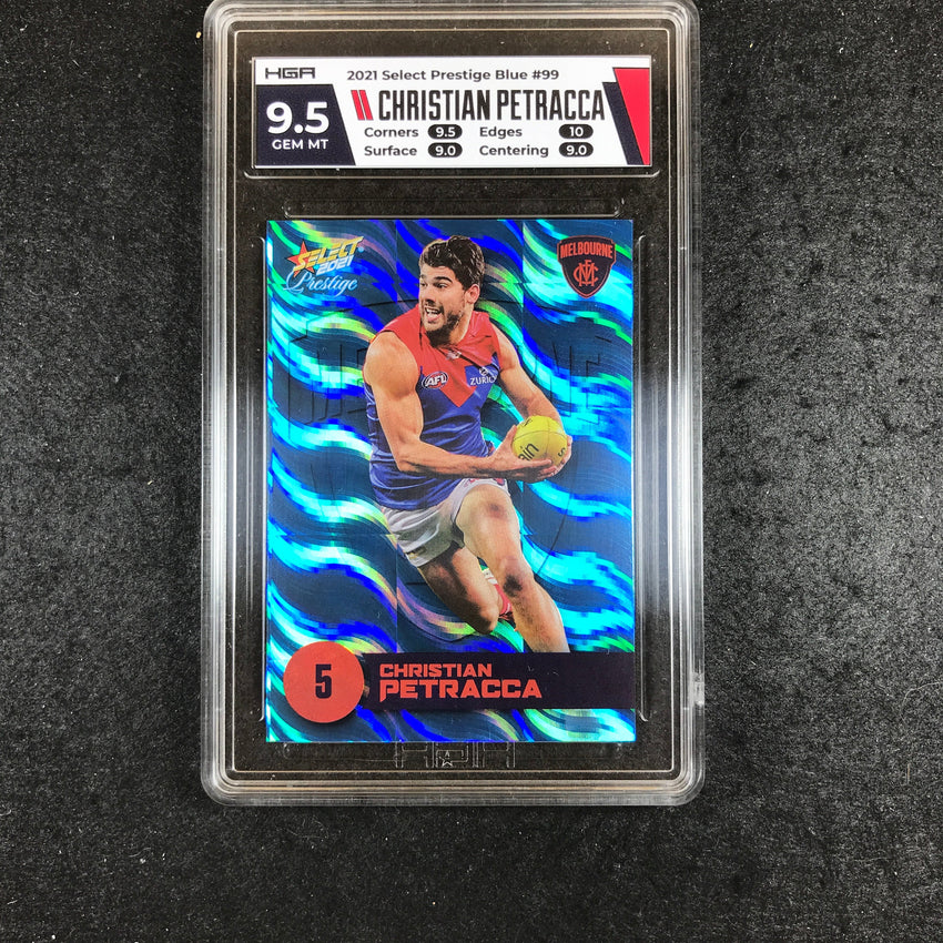2021 Select AFL Prestige CHRISTIAN PETRACCA Blue 53/125 HGA 9.5