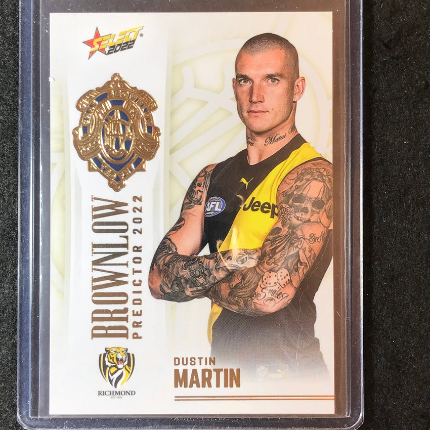 2022 Select AFL Footy Stars DUSTIN MARTIN Brownlow Predictor Platinum 126/185