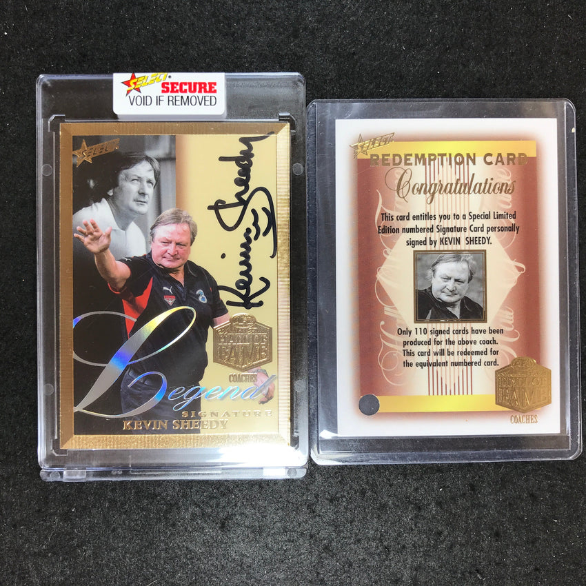 2023 Select AFL Legacy KEVIN SHEEDY Hall of Fame Legend Signature 002/110