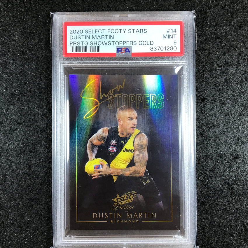 2020 Select AFL Prestige DUSTIN MARTIN Showstoppers 39/40 PSA 9