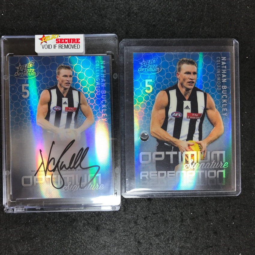 2022 Select AFL Optimum NATHAN BUCKLEY Signature 01/50