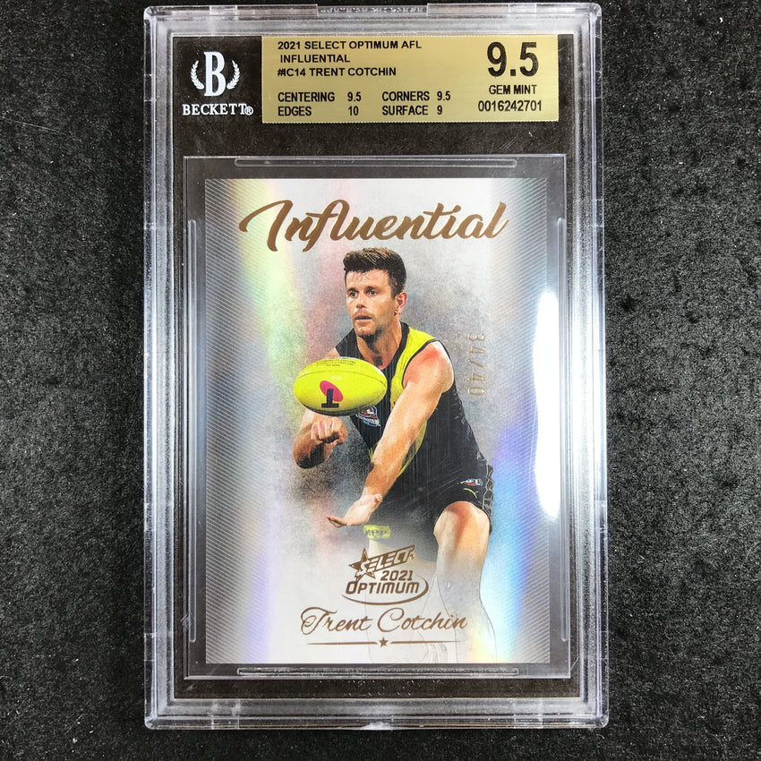 2021 Select AFL Optimum TRENT COTCHIN Influential 34/40 BGS 9.5