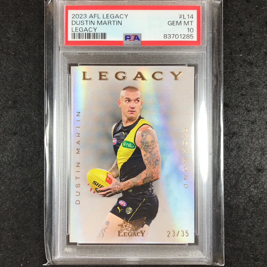 2023 Select AFL Legacy DUSTIN MARTIN Legacy 23/35 PSA 10