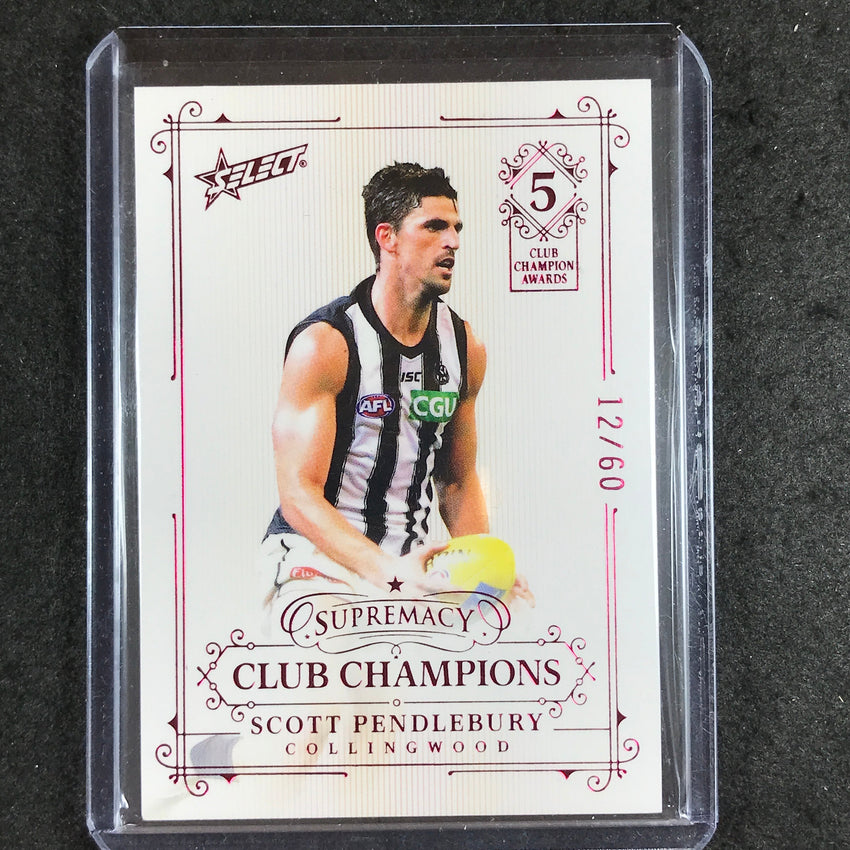 2021 Select AFL Supremacy SCOTT PENDLEBURY Club Champions 12/60