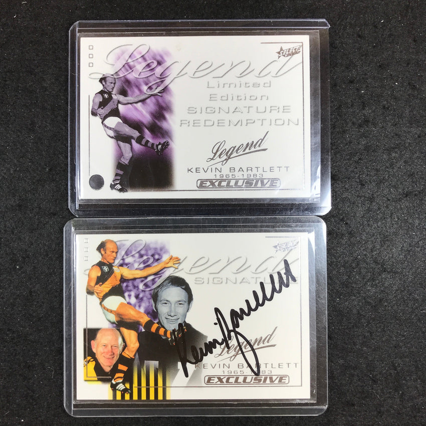 2002 Select AFL Exclusive KEVIN BARTLETT Legend Signature 53/250