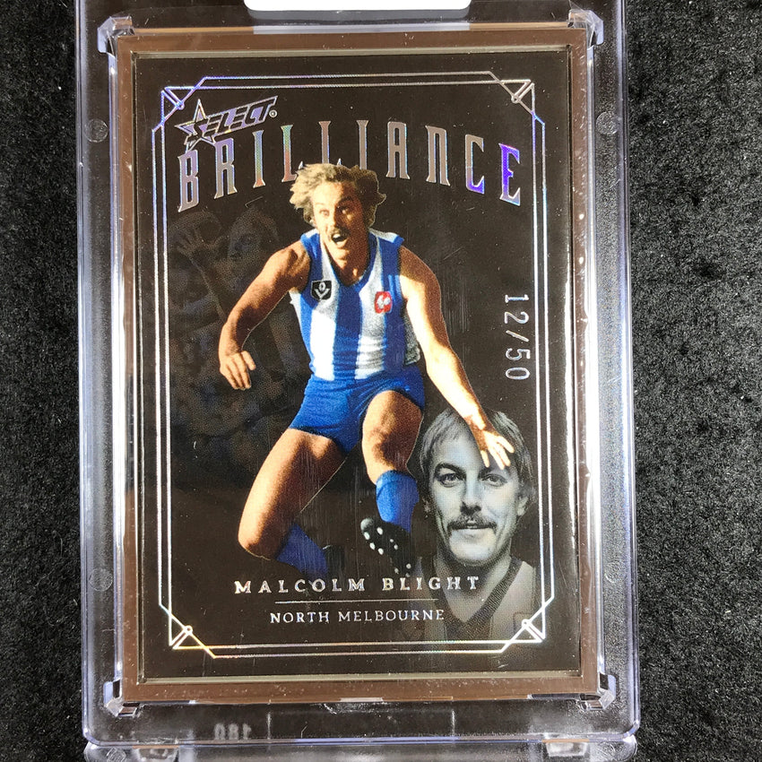 2022 Select AFL Brilliance MALCOLM BLIGHT Platinum Frame 12/50