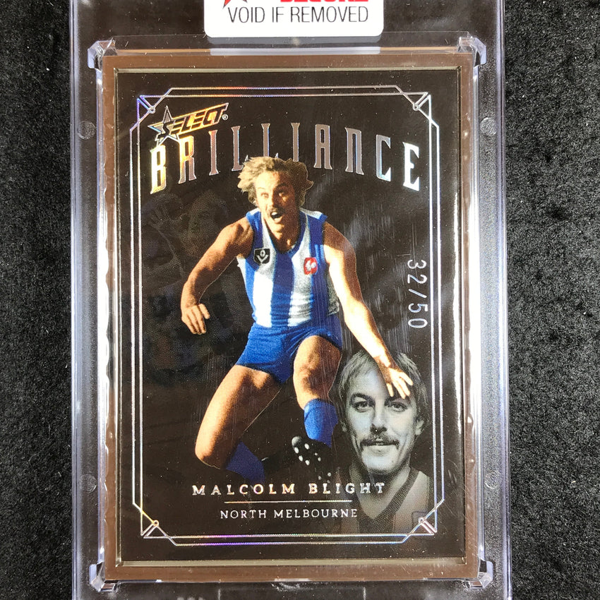 2022 Select AFL Brilliance MALCOLM BLIGHT Platinum Frame 32/50