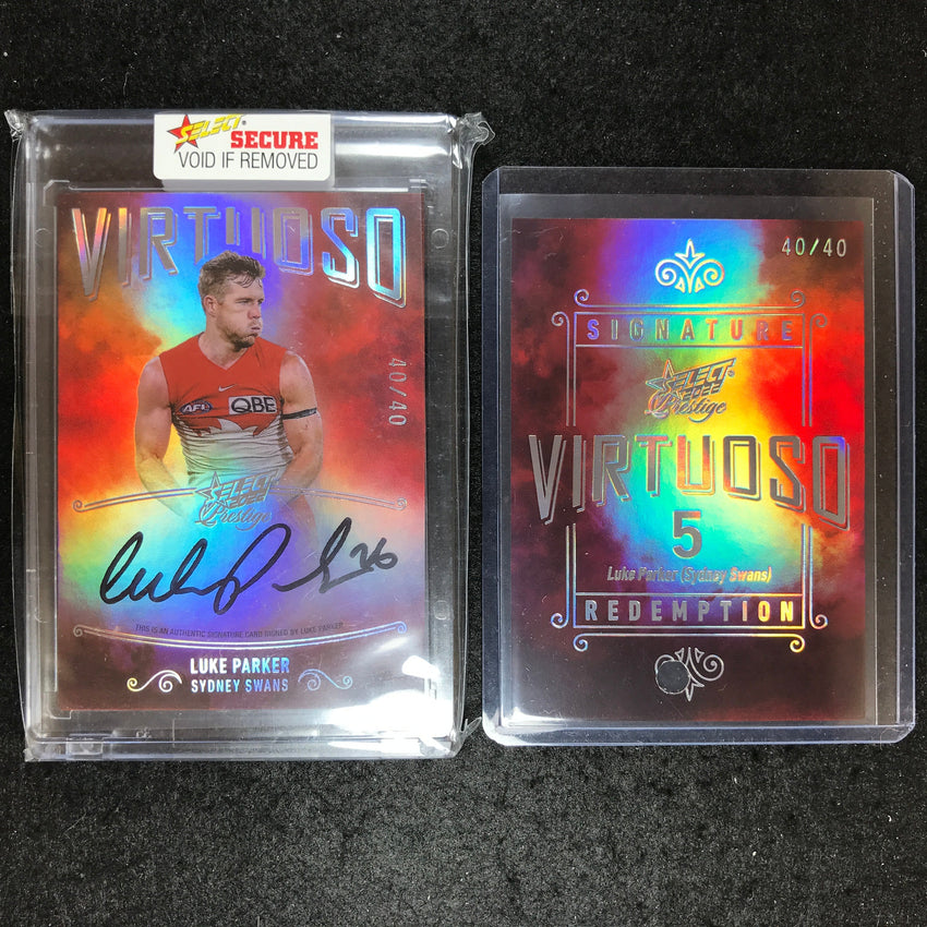 2022 Select AFL Prestige LUKE PARKER Virtuoso Signature 40/40