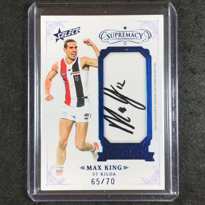 2021 Select AFL Supremacy MAX KING Franchise Future Signature 65/70