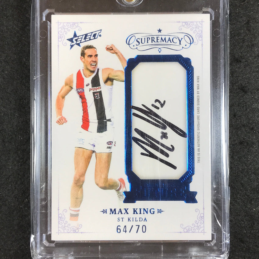 2021 Select AFL Supremacy MAX KING Franchise Future Signature 64/70
