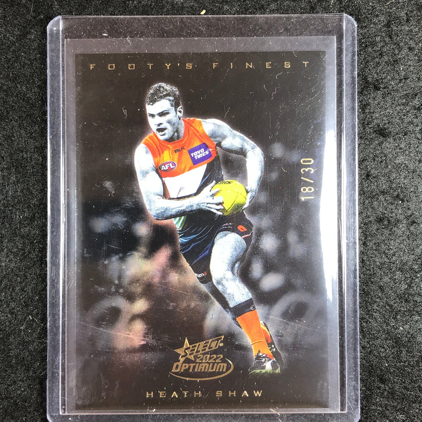 2022 Select AFL Optimum HEATH SHAW Footy's Finest 18/30