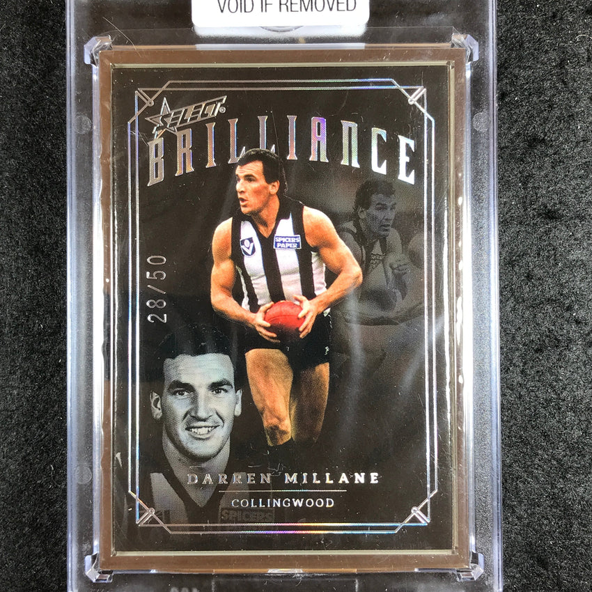 2022 Select AFL Brilliance DARREN MILLANE Platinum Frame 28/50