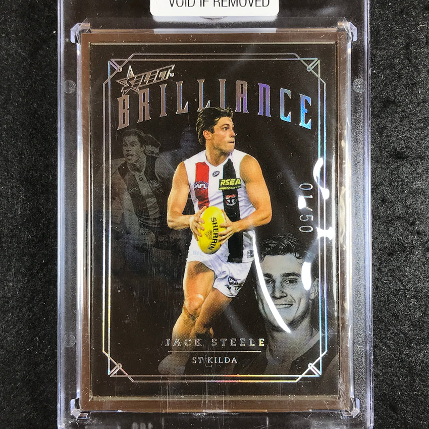2022 Select AFL Brilliance JACK STEELE Platinum Frame 01/50