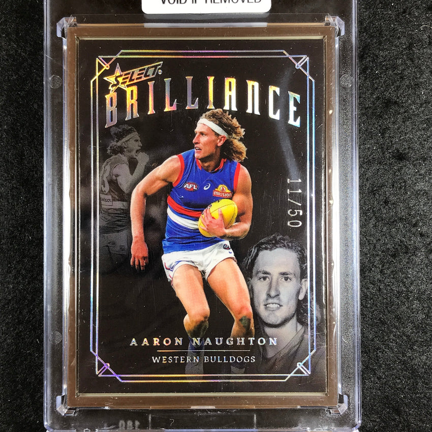 2022 Select AFL Brilliance AARON NAUGHTON Platinum Frame 11/50
