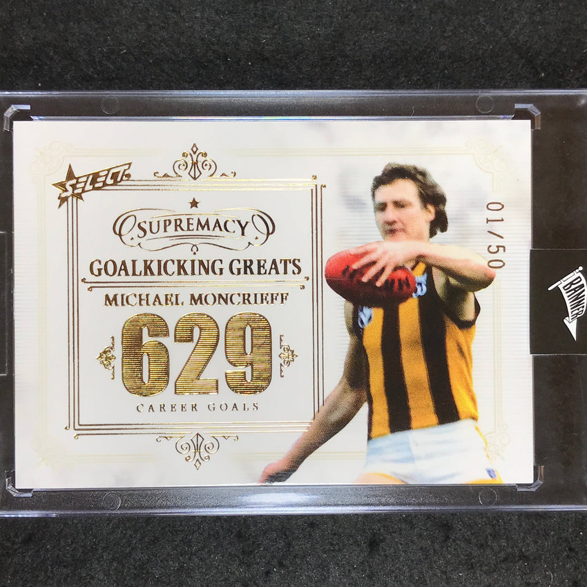 2021 Select AFL Supremacy MICHAEL MONCRIEFF Goalkicking Greats 01/50