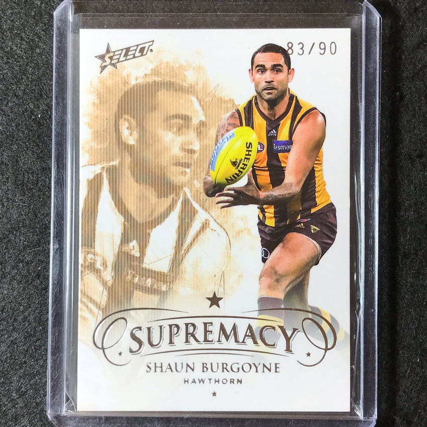 2019 Select AFL Supremacy SHAUN BURGOYNE Base 08/90