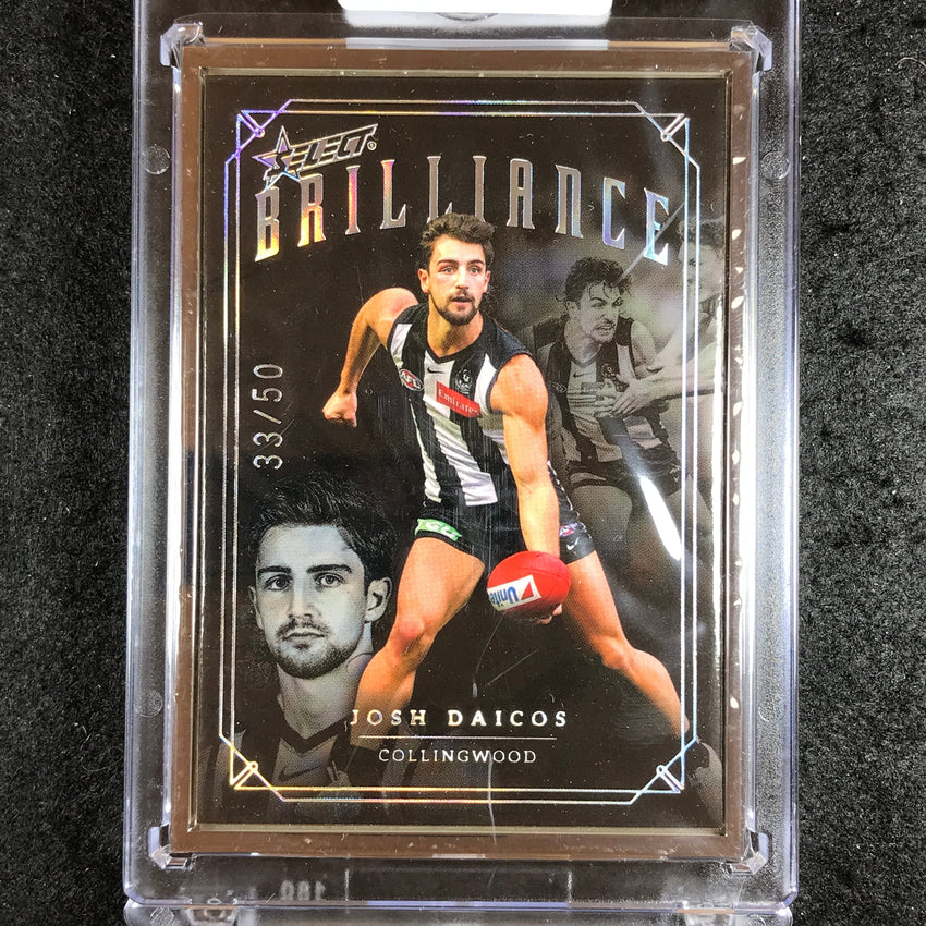 2022 Select AFL Brilliance JOSH DAICOS Platinum Frame 33/50