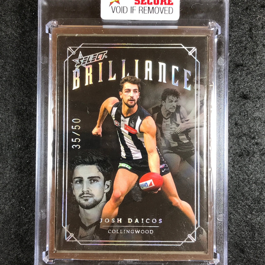 2022 Select AFL Brilliance JOSH DAICOS Platinum Frame 35/50