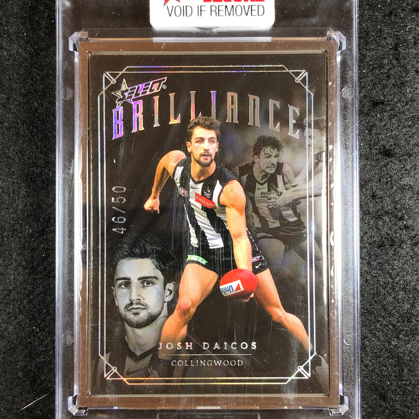 2022 Select AFL Brilliance JOSH DAICOS Platinum Frame 46/50