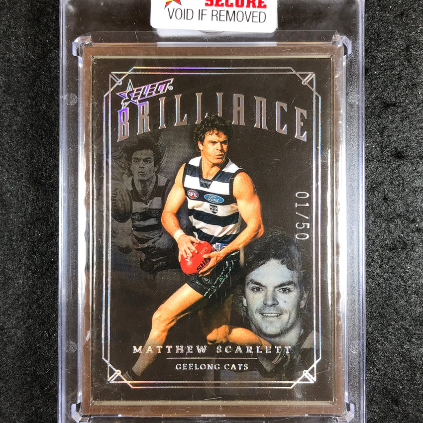 2022 Select AFL Brilliance MATTHEW SCARLETT Platinum Frame 01/50
