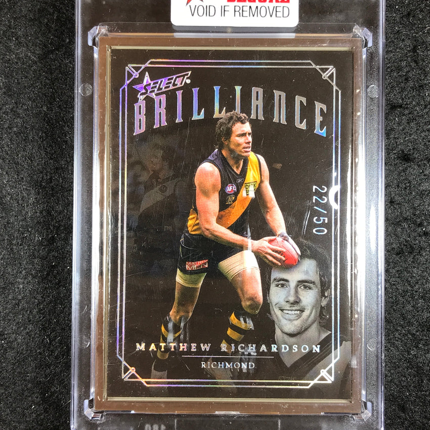 2022 Select AFL Brilliance MATTHEW RICHARDSON Platinum Frame 22/50