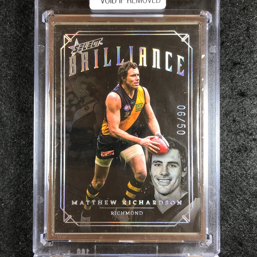 2022 Select AFL Brilliance MATTHEW RICHARDSON Platinum Frame 06/50