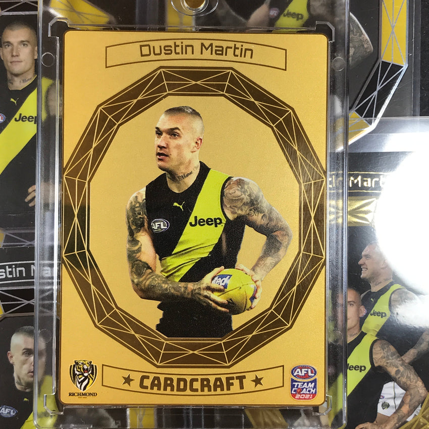 2021 Teamcoach AFL DUSTIN MARTIN 24k Gold Plated Prize Cardcraft CC-14