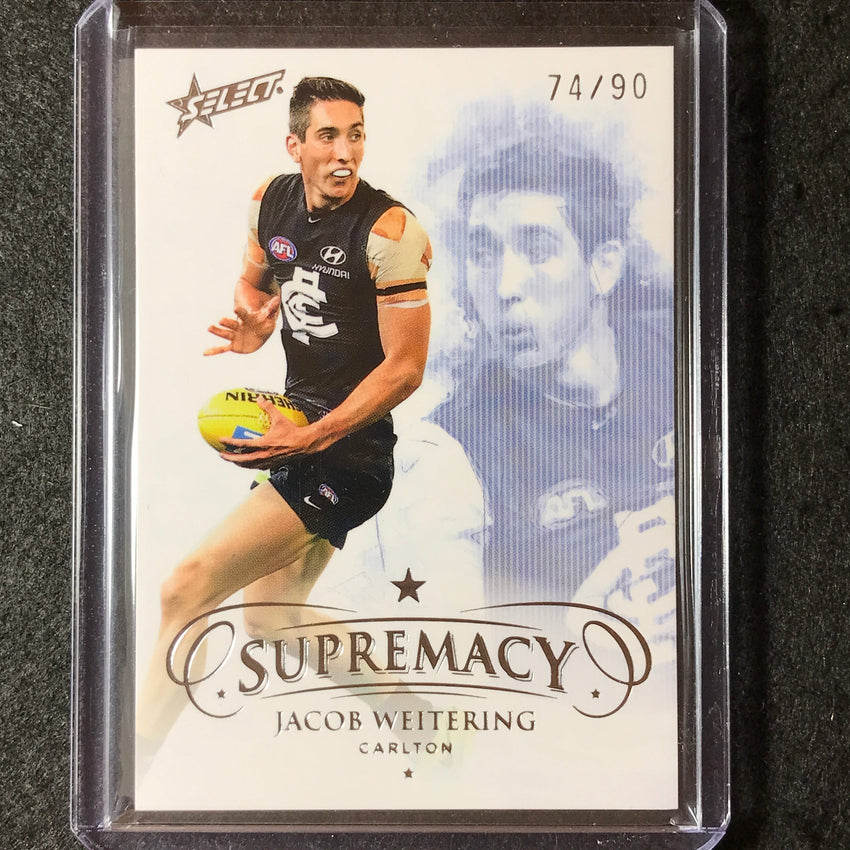 2019 Select AFL Supremacy JACOB WEITERING Base 74/90