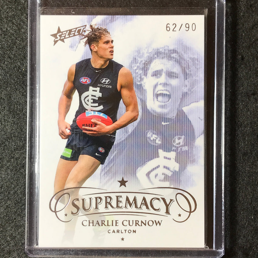 2019 Select AFL Supremacy CHARLIE CURNOW Base 62/90