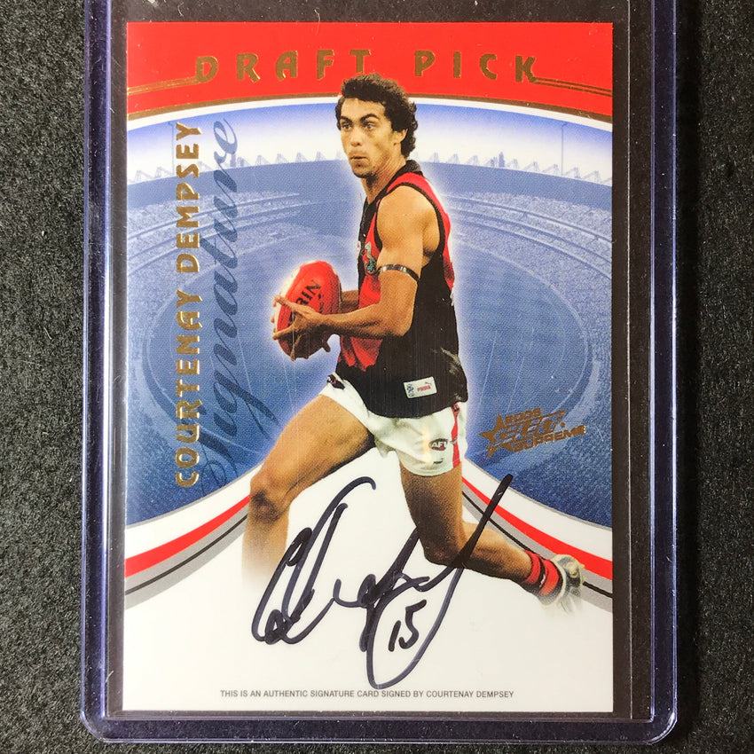 2006 Select AFL Supreme COURTENAY DEMPSEY Draft Pick Signature 178/275