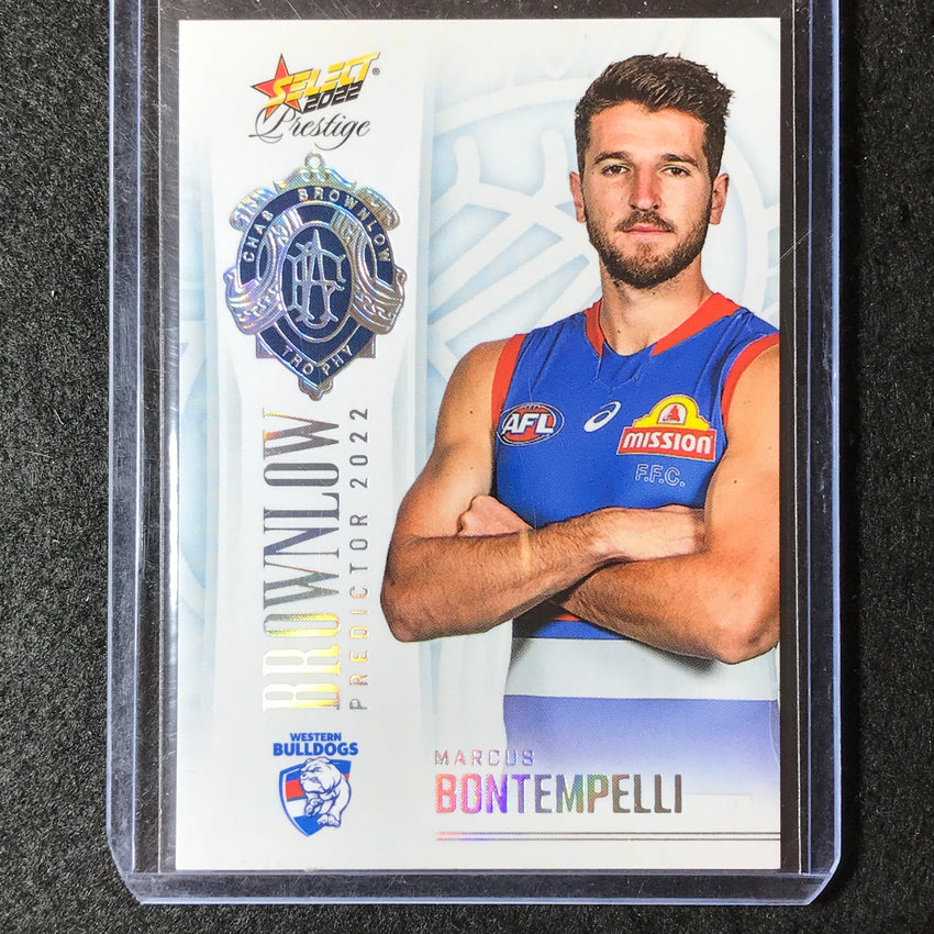 2022 Select AFL Prestige MARCUS BONTEMPELLI Brownlow Predictor Platinum 34/60