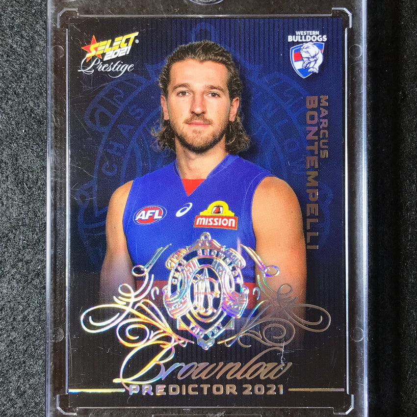 2021 Select AFL Prestige MARCUS BONTEMPELLI Brownlow Predictor Platinum 53/60