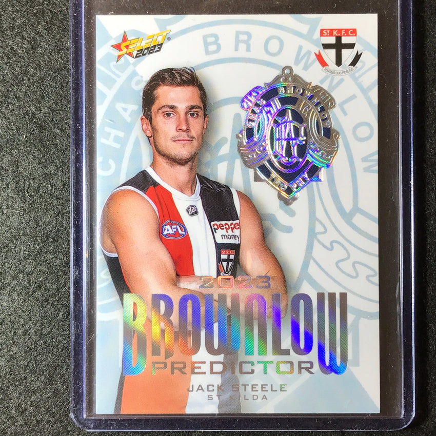 2023 Select AFL Footy Stars JACK STEELE Brownlow Predictor Platinum 60/60
