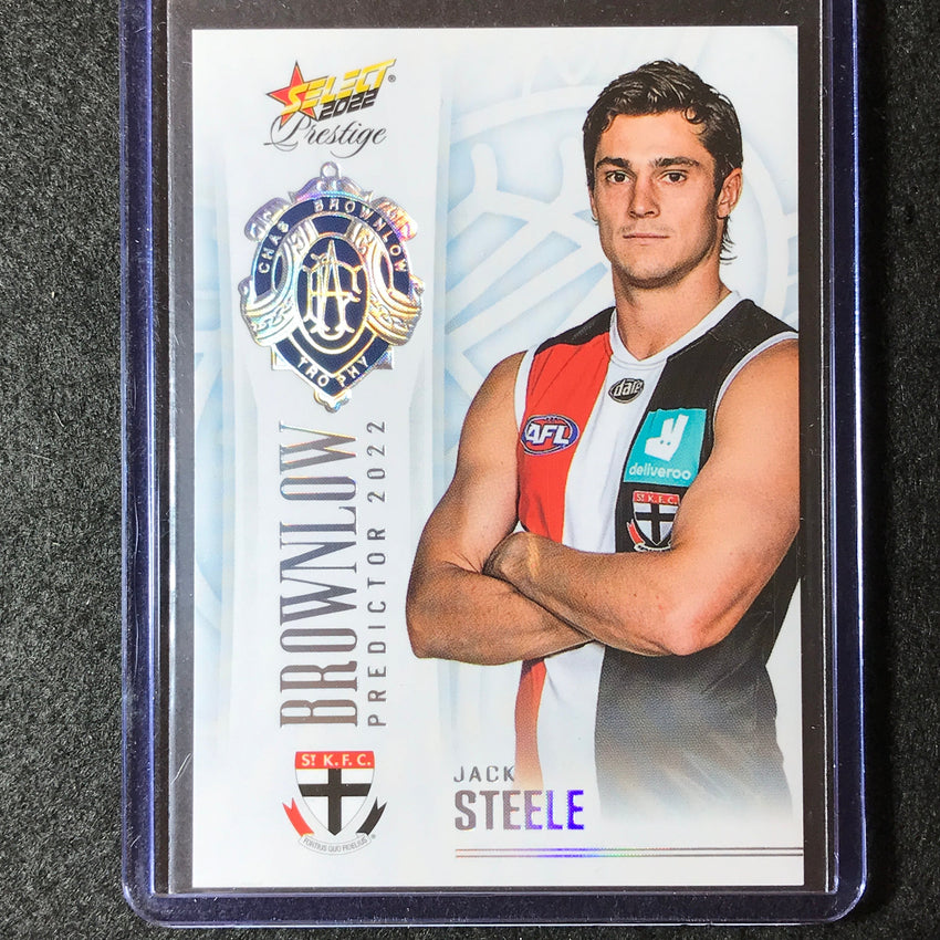 2022 Select AFL Prestige JACK STEELE Brownlow Predictor Platinum 51/60