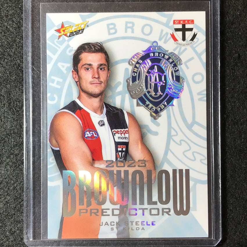 2023 Select AFL Footy Stars JACK STEELE Brownlow Predictor Platinum 38/60