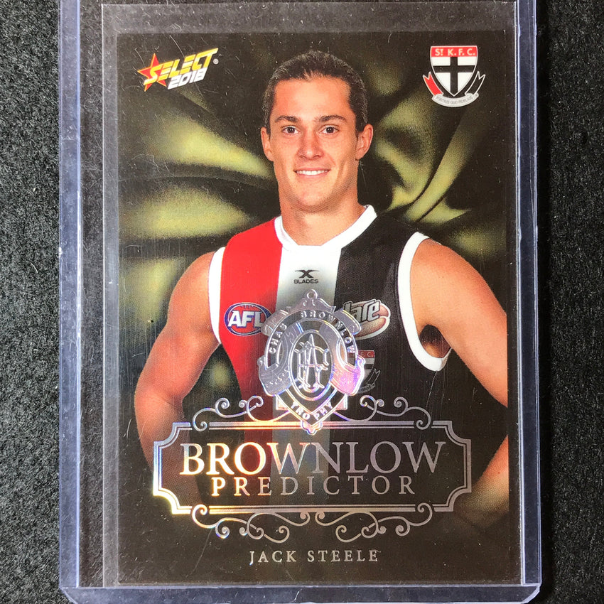 2018 Select AFL Footy Stars JACK STEELE Brownlow Predictor Platinum 13/50