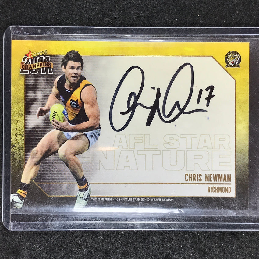 2011 Select AFL Champions CHRIS NEWMAN AFL Star Signature 428/800