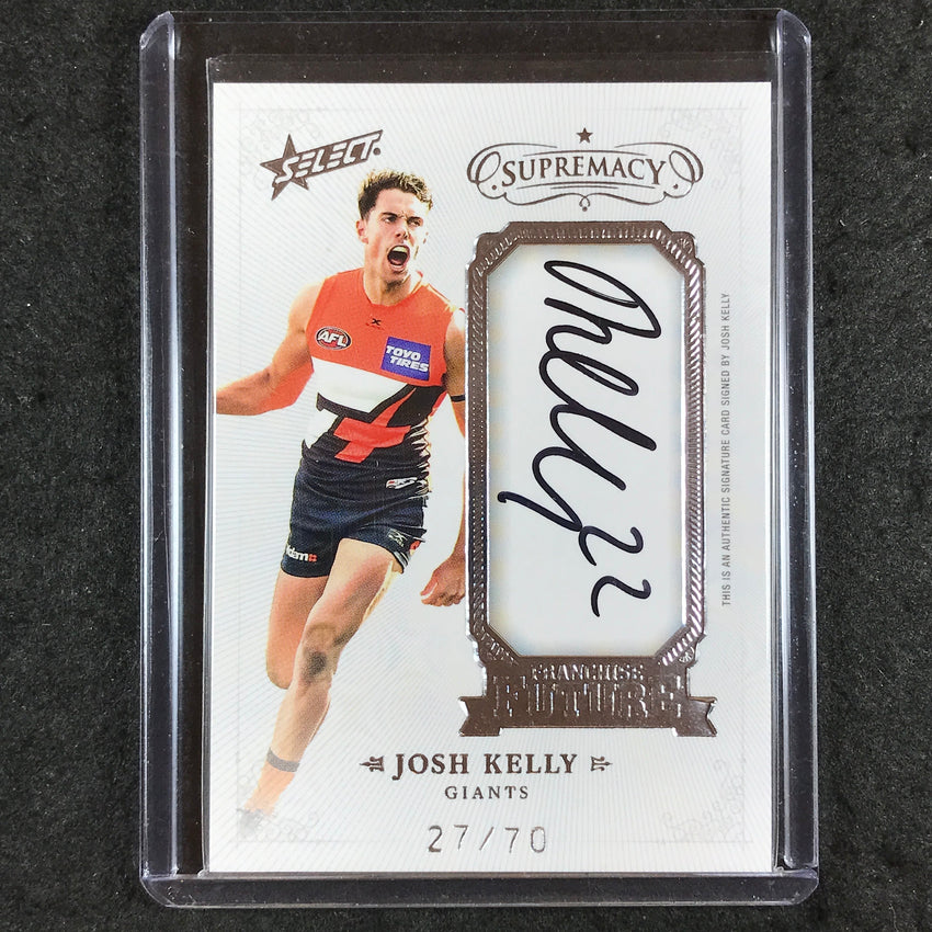 2019 Select AFL Supremacy JOSH KELLY Franchise Future Signature 27/70