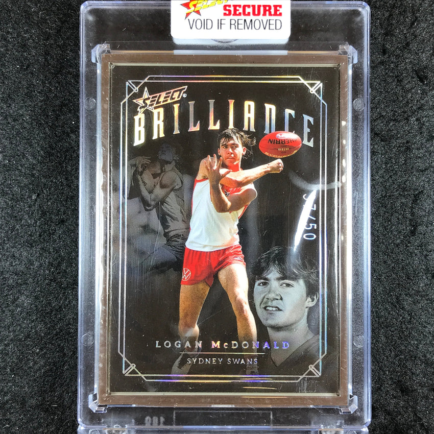 2022 Select AFL Brilliance LOGAN MCDONALD Platinum Frame 37/50