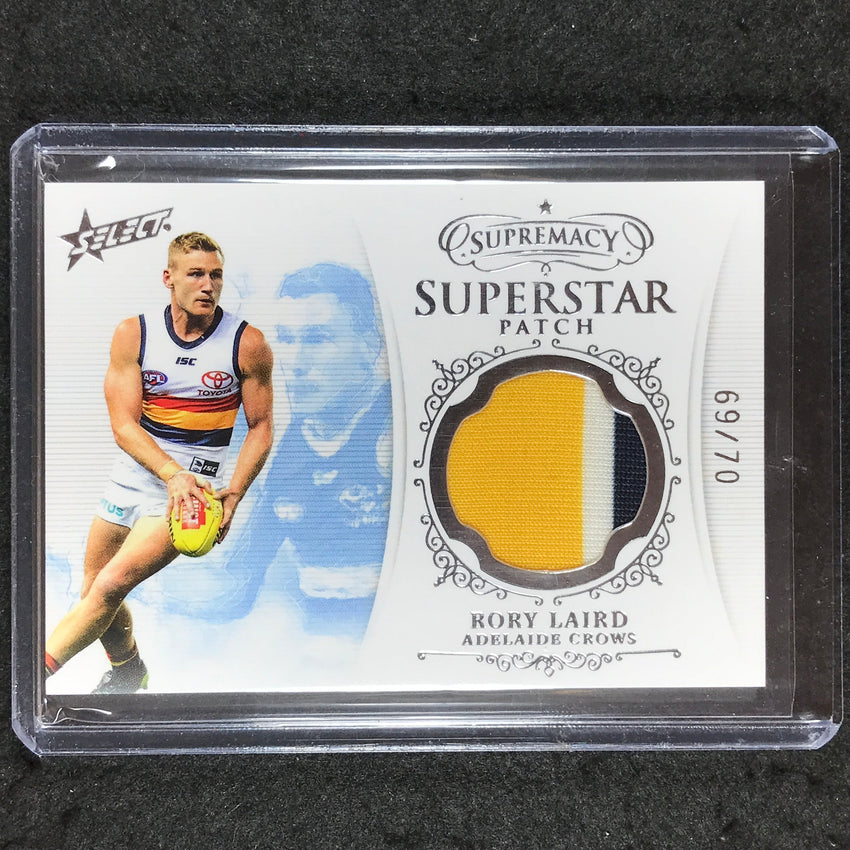 2021 Select AFL Supremacy RORY LAIRD Superstar Patch 69/70