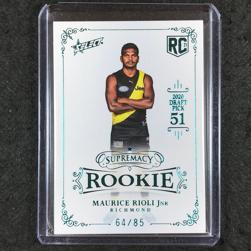 2021 Select AFL Supremacy MAURICE RIOLI JNR Platinum Blue 64/85
