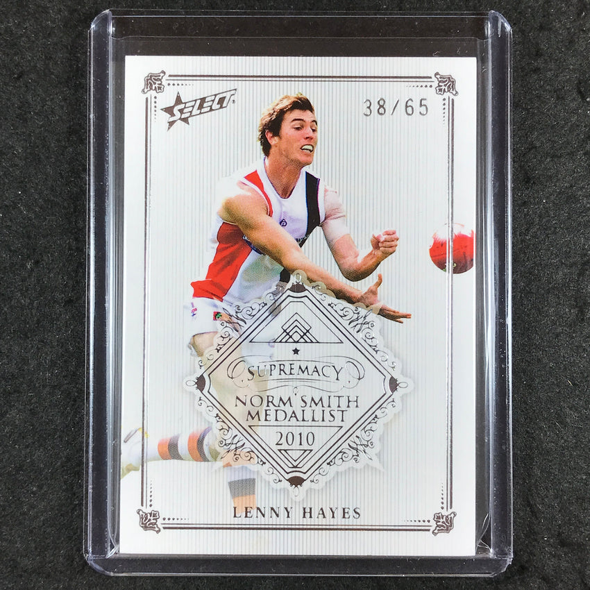 2019 Select AFL Supremacy LENNY HAYES Norm Smith Medallist 38/65
