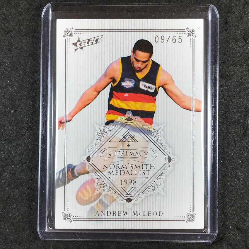 2019 Select AFL Supremacy ANDREW MCLEOD Norm Smith Medallist NSM18 09/65