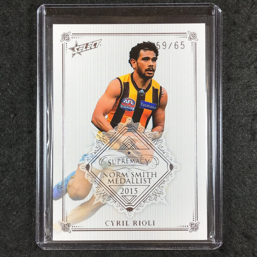 2019 Select AFL Supremacy CYRIL RIOLI Norm Smith Medallist 59/65