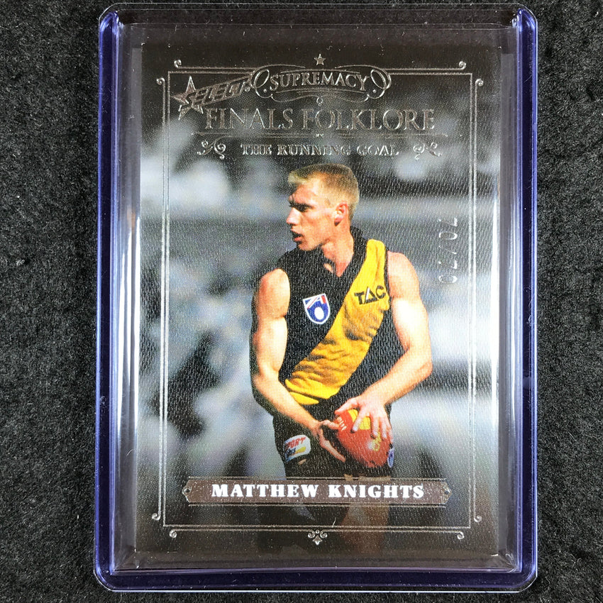 2019 Select AFL Supremacy MATTHEW KNIGHTS Finals Folklore 70/70