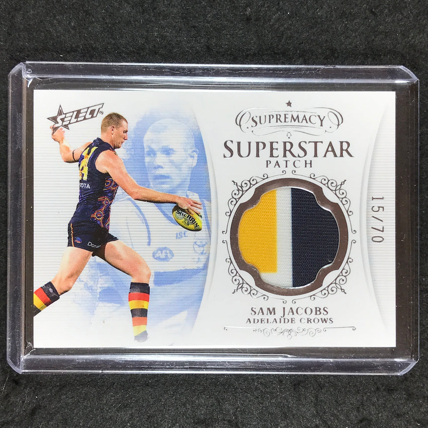 2019 Select AFL Supremacy SAM JACOBS Superstar Patch 15/70