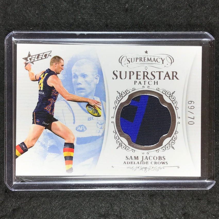 2019 Select AFL Supremacy SAM JACOBS Superstar Patch 69/70
