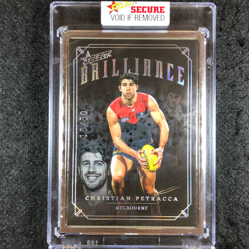 2022 Select AFL Brilliance CHRISTIAN PETRACCA Platinum Frame 16/50