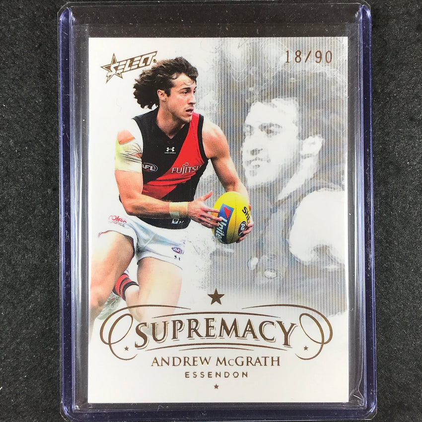 2021 Select AFL Supremacy ANDREW MCGRATH Base Gold 18/90